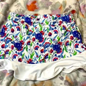 PGA tour golf skirt flowers size xl